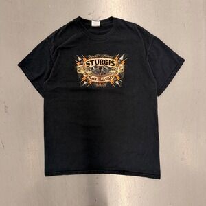 Sturgis Mens Black Hills Rally 2014 74th Anniversary Graphic T-Shirt Black M